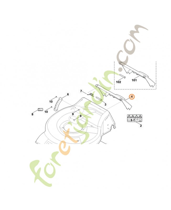 Volet stihl référence 6350-700-2709