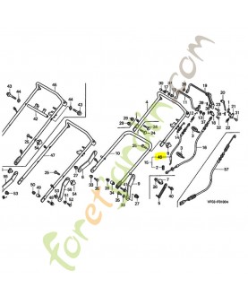 Cable comp. embrayage réf. Honda 54510VF0003