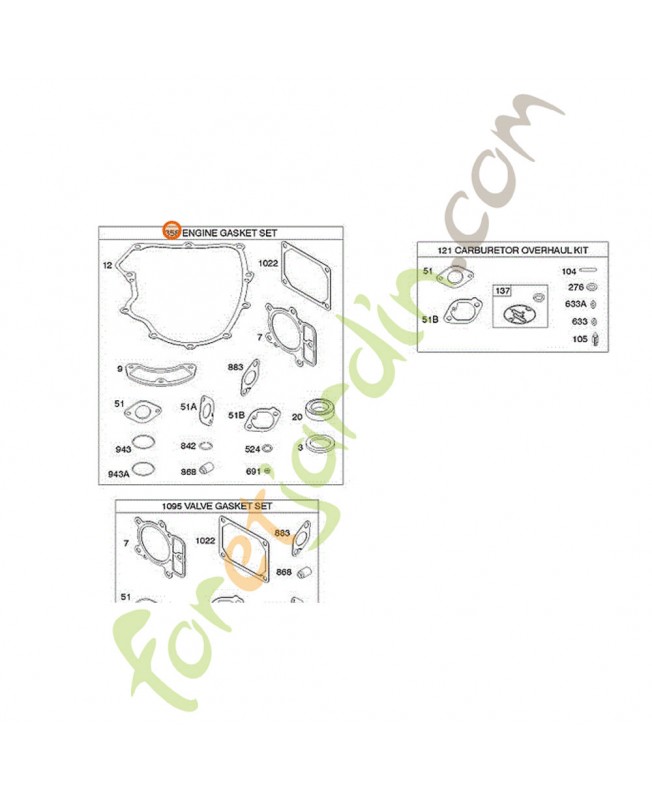 699823 Jeu de joints moteur