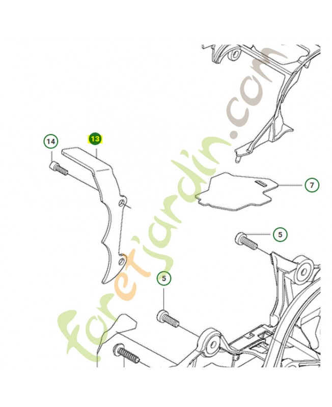 Griffe husqvarna référence 579716101