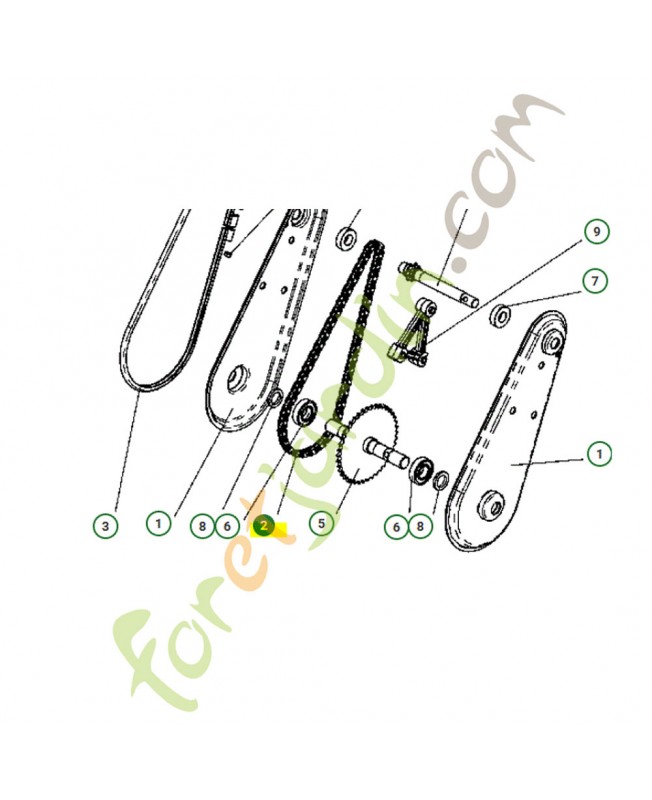 Chaine  husqvarna référence 531008451