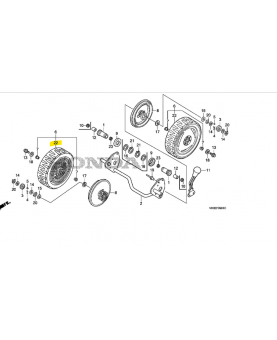 Roue comp. ar. *nh164r*...