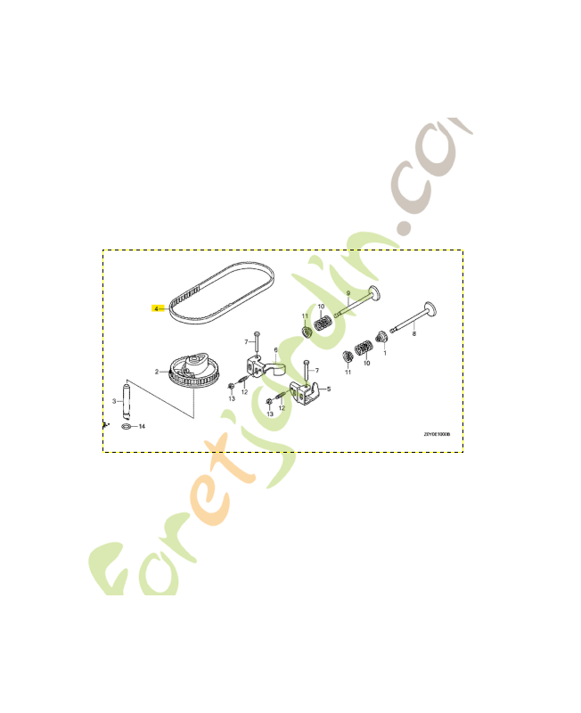 Courroie de distribution réf. Honda 14400Z8B003