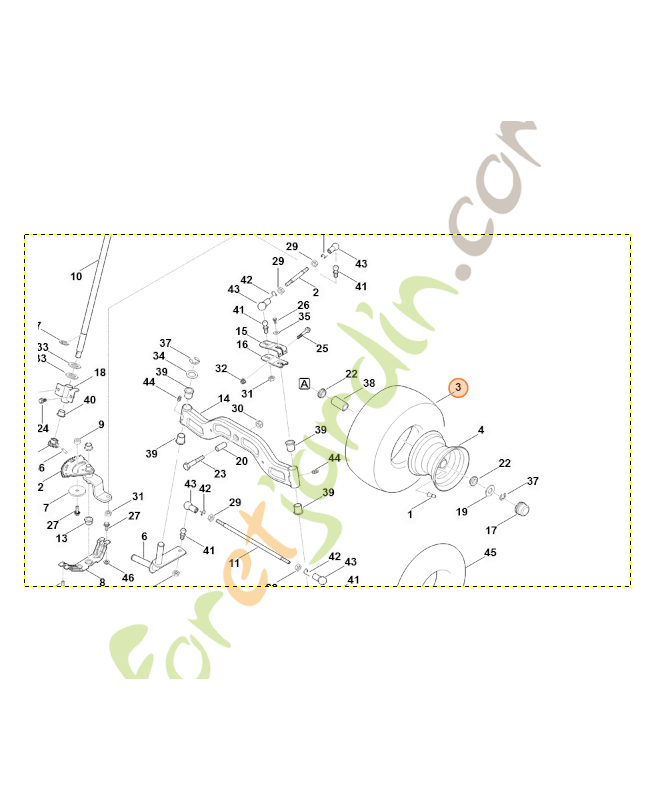 Pneu avant 13x5,0-6 stihl référence 6140-704-9510