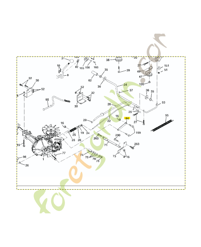 Biellette de liaison husqvarna référence 532169594