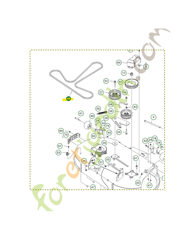 courroie husqvarna référence 587270101