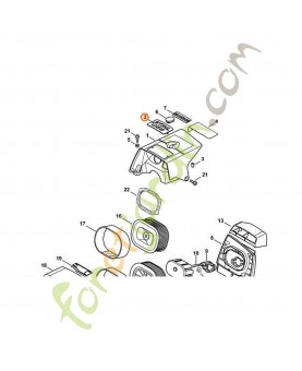 Plaque matricule 066 stihl référence 1122-967-1505