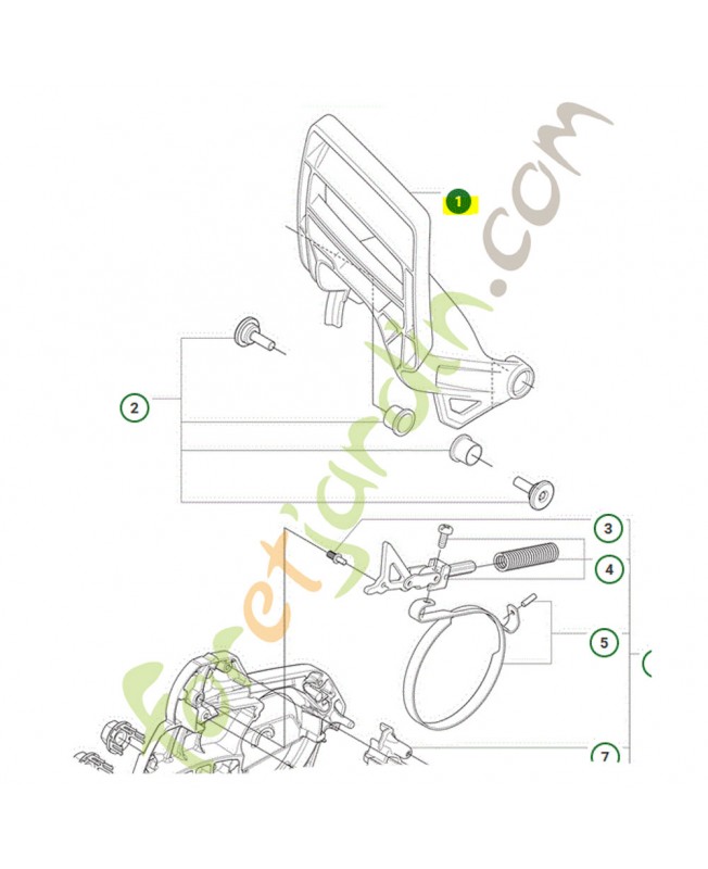 Protège-mains  réf. 535281401 husqvarna