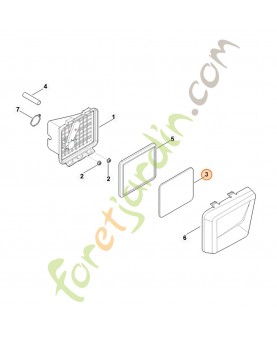 Préfiltre stihl référence 0004-124-1505