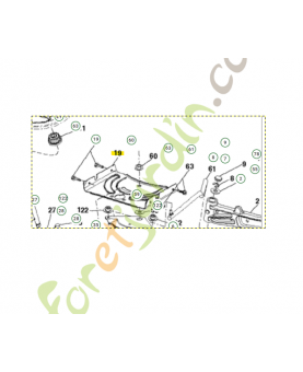 Plaque support direction husqvarna référence 532194729