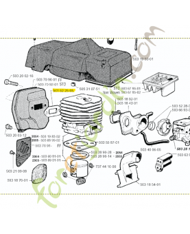 joints  husqvarna référence 501522505