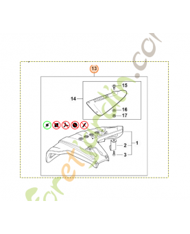 Capot protecteur réf. Stihl 4147-710-8108