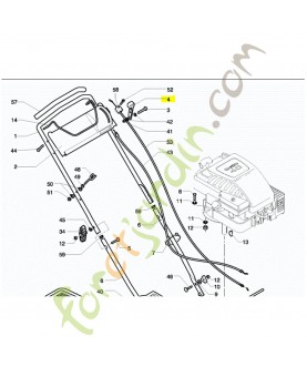 Support husqvarna référence 531205139