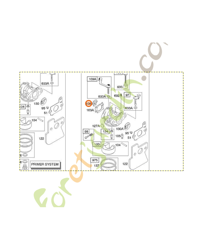691182 Soupape d etranglement briggstratton
