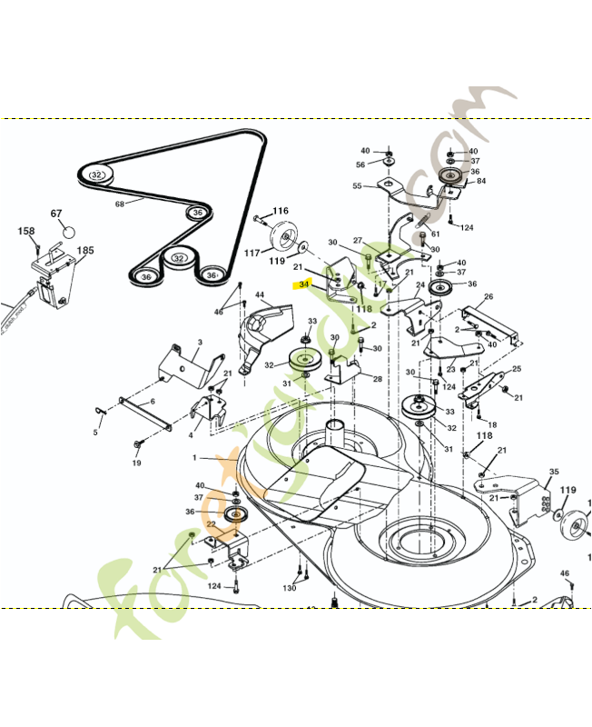 Support husqvarna référence 583259201