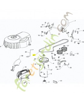 courroie husqvarna référence 532428578