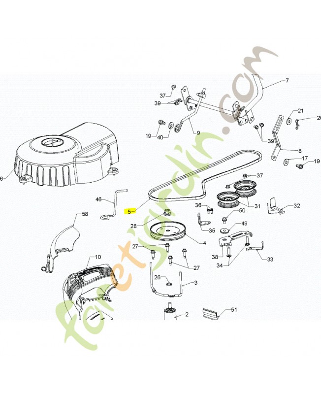 courroie husqvarna référence 532428578