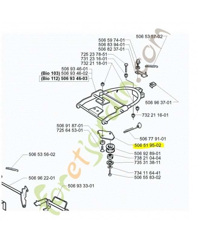 Bielle husqvarna référence 506519502