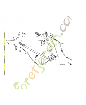 Cable comp. embrayage réf. Honda 54510733R80
