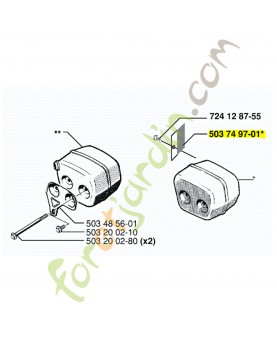 grille husqvarna référence 503749701