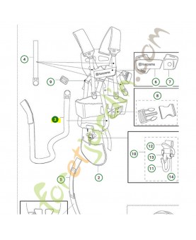 Bande 503996103. Pièce de rechange Husqvarna