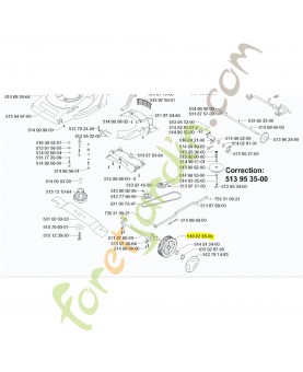 Roue avant husqvarna référence 516823809 ;  Remplace référence 516823600 ; 516823800 ; 516821200