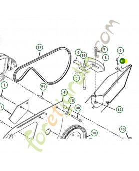 Pontet de gaine  husqvarna référence 532009484