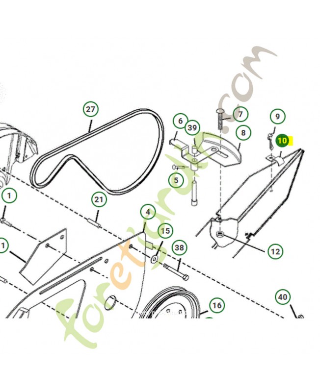 Pontet de gaine  husqvarna référence 532009484