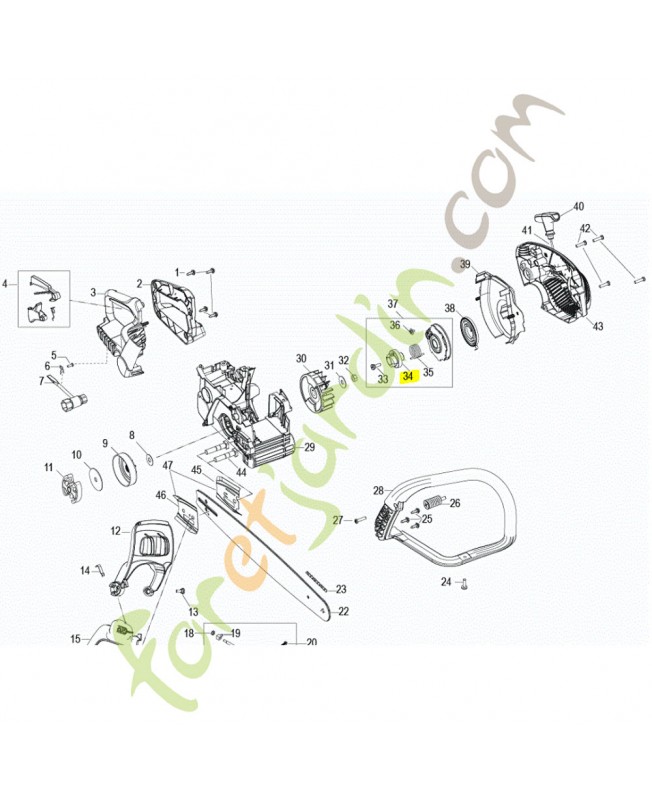 Moyeu husqvarna référence 545178201