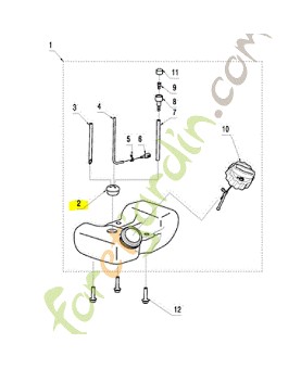 Passage tuyau husqvarna référence 575312802 remplace référence 575312801