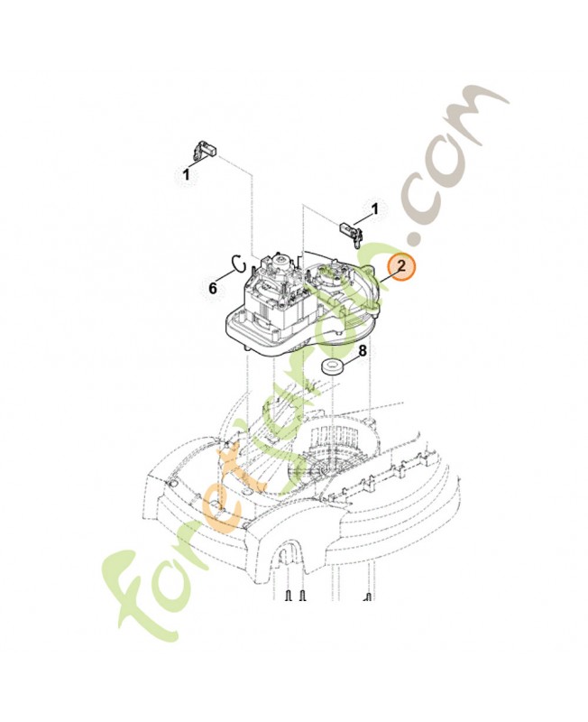 Moteur électrique stihl référence 6311-600-0202 remplace référence  6311-600-0201