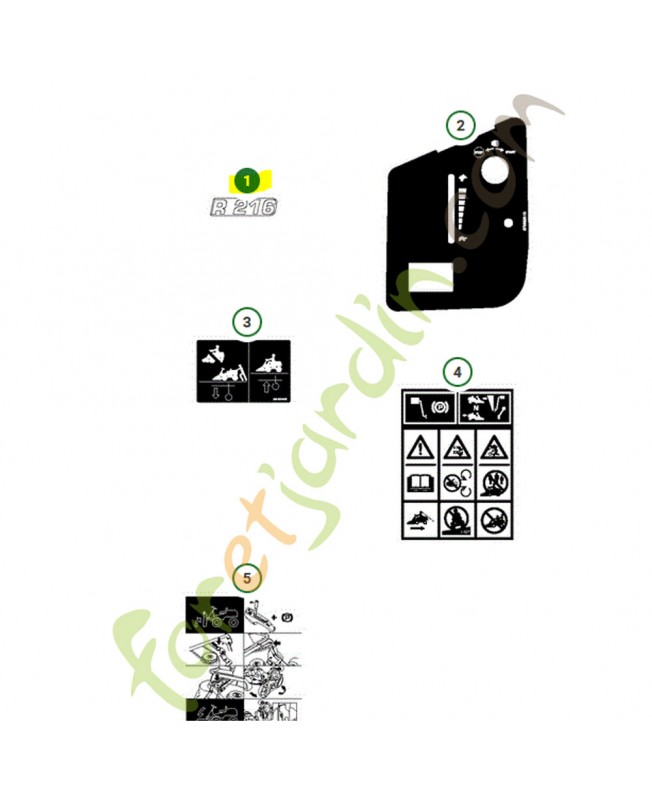 Autocollant husqvrna référence  578364502