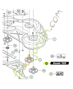 Autocollant husqvarna référence 544238103 remplace  544238104