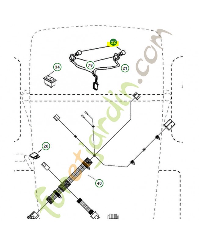 Ampoule husqvarna référence  532004152