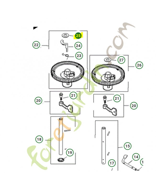 Rondelle husqvarna référence 531029538