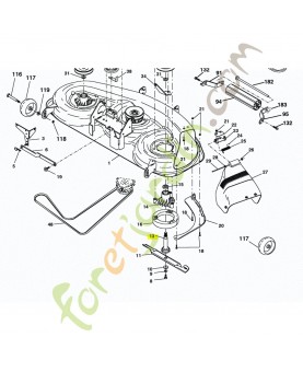 Arbre de mandrin husqvarna référence 532137553