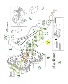 Moteur de réglage de la hauteur de coupe