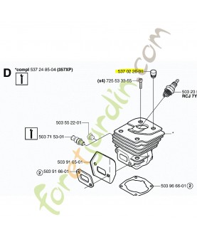 Support husqvarna référence 537022601