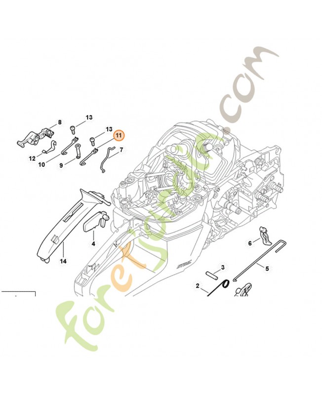 Ressort de connexion stihl référence 1142-442-1601