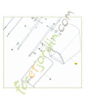 Bac de ramassage husqvarna référence 587100402