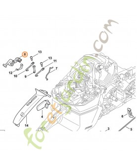 Arbre de commande stihl référence 1142-180-0901