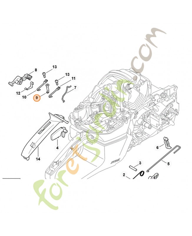 Ressort de connexion stihl référence 1142-442-1602