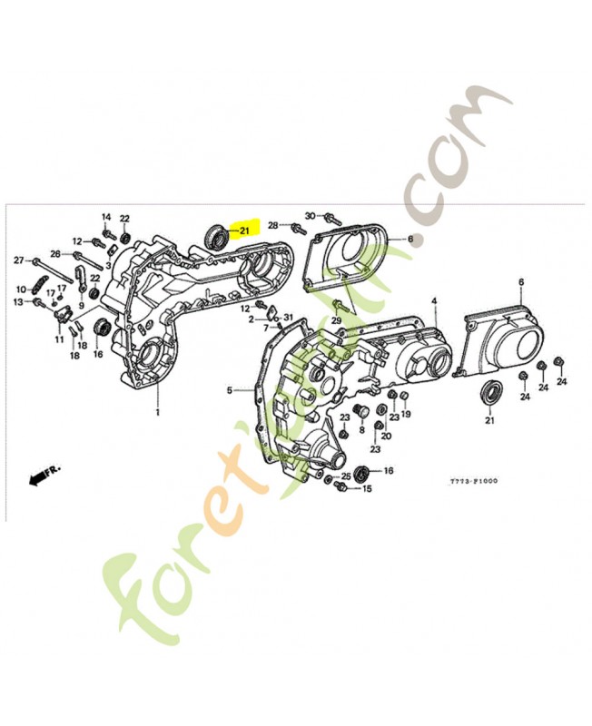 Joint d'etancheite d'huil réf. Honda 91252777003