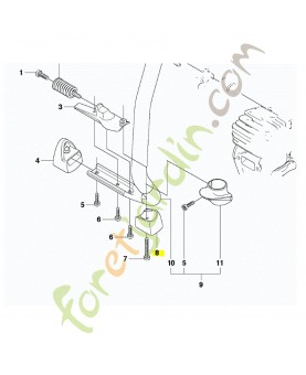 Support de terre husqvarna référence 506375602