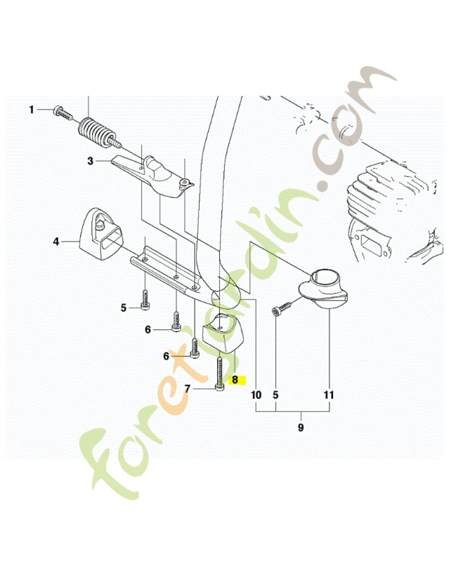 Support de terre husqvarna référence 506375602