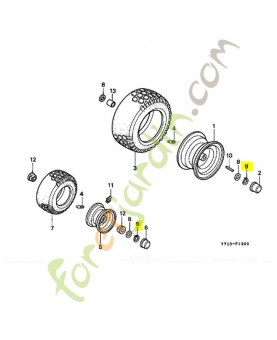 Circlip exterieur, (3/4") réf. Honda 90654772000