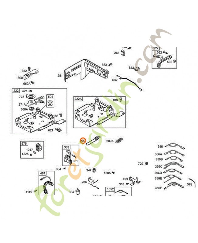 692571 Ressort regulateur référence 692571