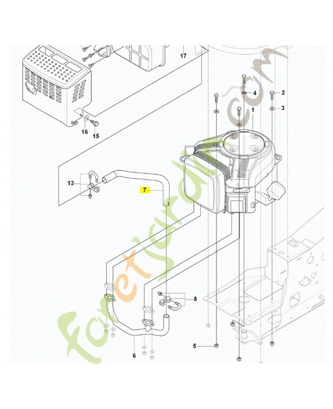 Tube husqvarna référence 506890903