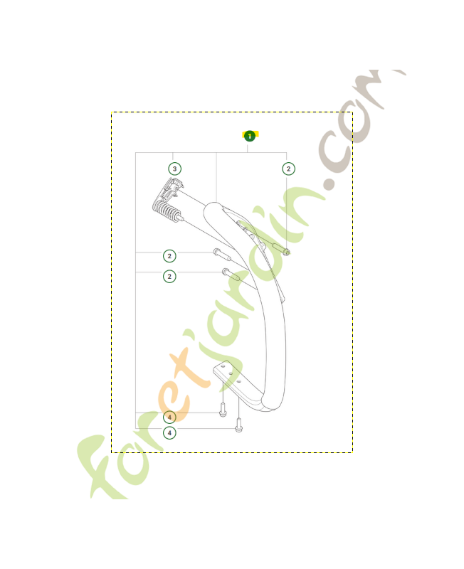 Poignée  réf. Husqvarna 540194301