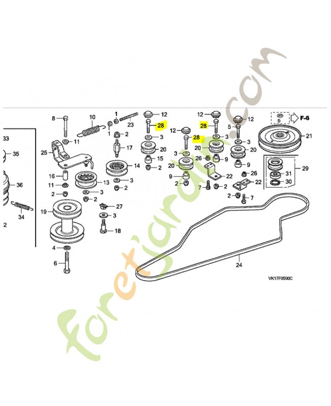 Vis réf. Honda 80058Y09003